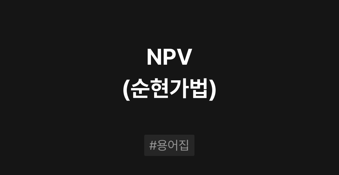 NPV(순현재가치)이란? : M&A 필수용어집 | 브릿지코드 썸네일 이미지